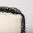 Lanett Upholstered Cotton Blend and Wool Ottoman