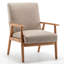 Fauteuil classique de 25,75 po de large couleur chameau. Accoudoirs en bois massif pour la longévité. Facile à assembler et à nettoyer. Cadre avec finition. Coussins en mousse pour un confort maximal. Revêtement élégant en microfibre. Polyvalent-649399245