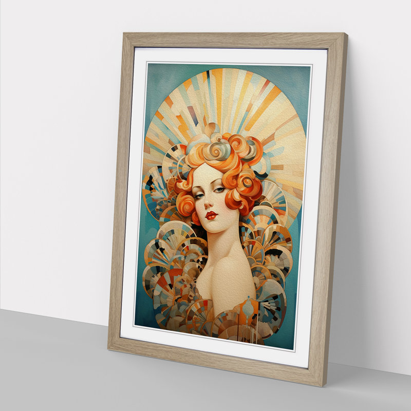 Seashell Deco - Framed Print, Oak Framed, 64cm H x 46cm W x 2cm D