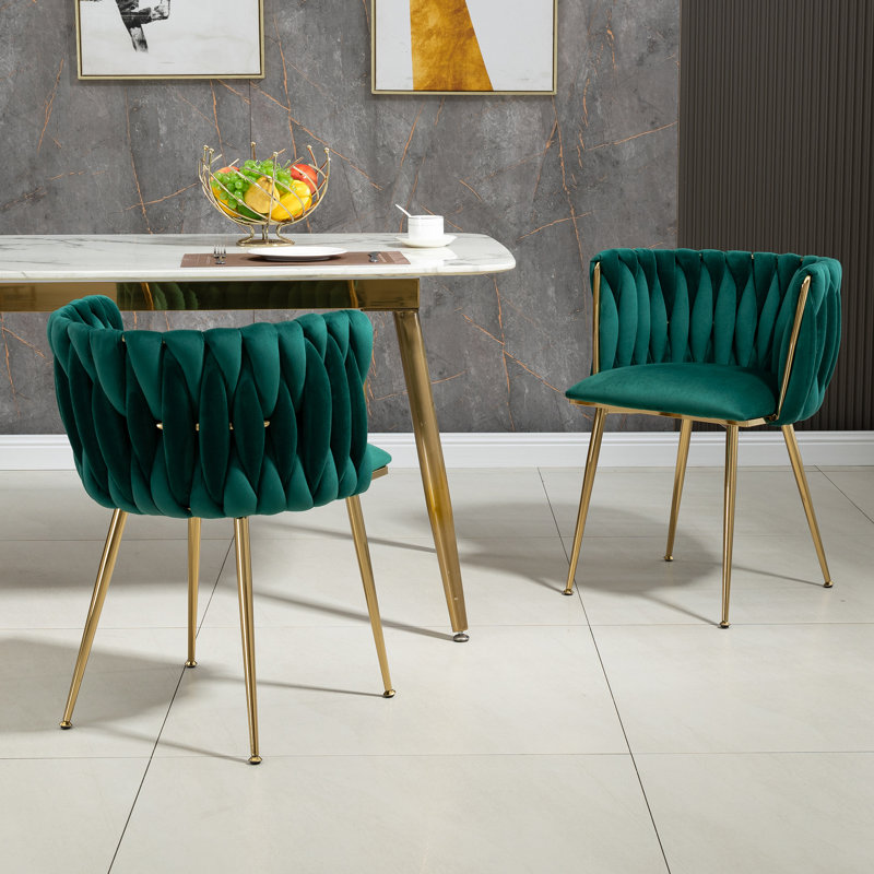 Anet Tufted Armchair, Green
