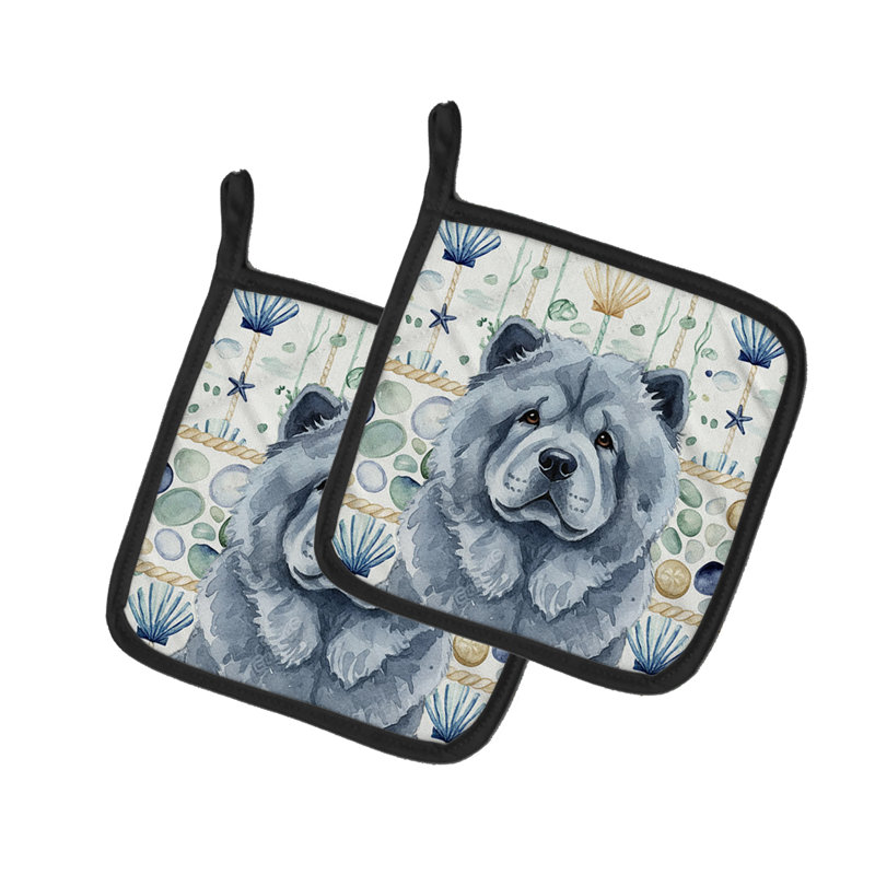 Paire de poignées Blue Chow Chow