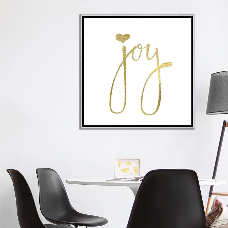 «Joy Heart» par Nikki Chu - impression, Encadrement argenté, H 37 po x l 37 po x P 1,5 po