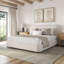 Premium Upholstered Crowder Bed with Headboard, Performance Fabric,-2016704782-2016704783