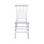 Ensemble de 2 chaises empilables en acrylique de style Chiavari