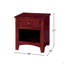 One Drawer Wooden Nightstand