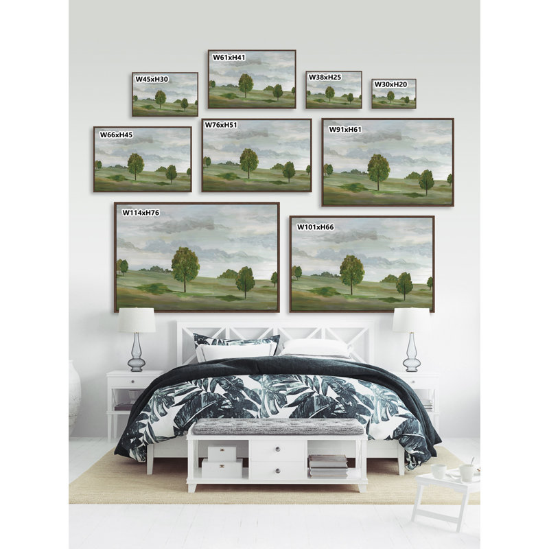 Meadow And Trees by Marmont Hill - Painting on Canvas, 30cm H x 45cm W x 3.81cm D