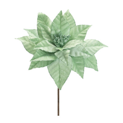 Tige de fleur de poinsettia scintillante