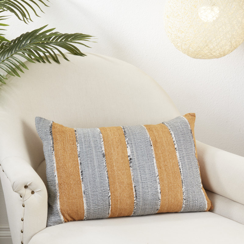 Housse de coussin en coton Gwendolen Collection, H 16 po x l 24 po, Rectangulaire