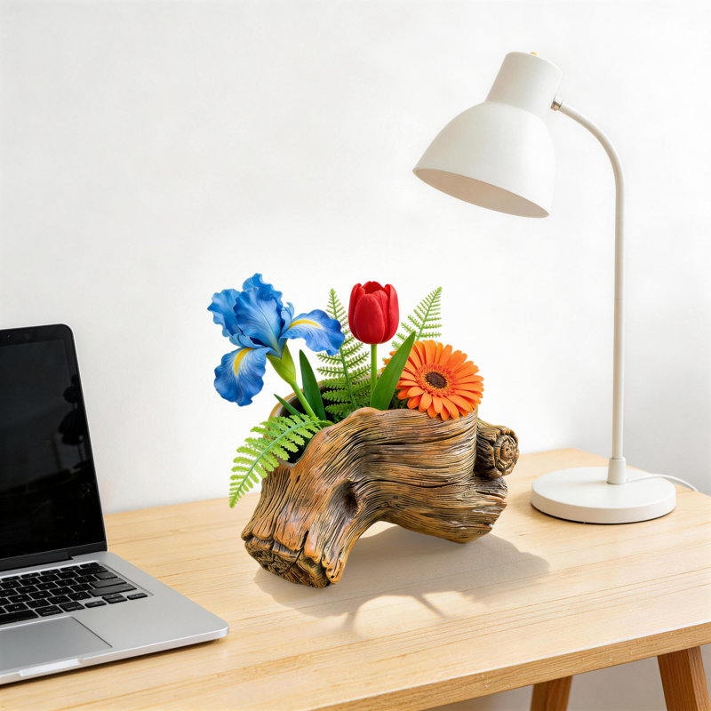 Simulated Stump Root Flower Pot