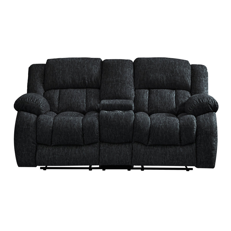 Causeuse inclinable STONIC EBONY, Noir
