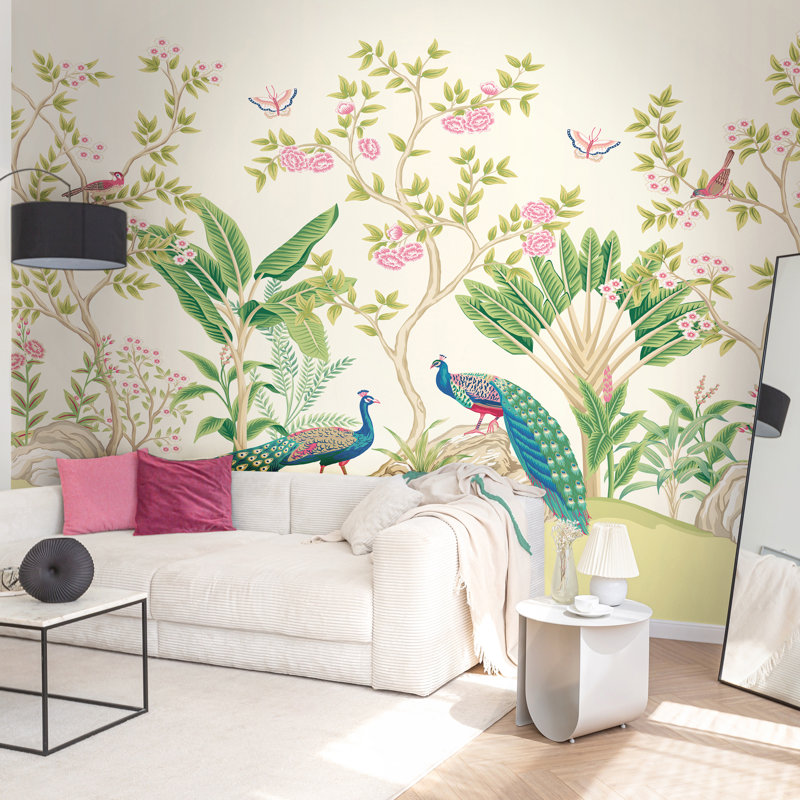 2.8m x 3.5m Smooth Wallpaper Roll, Pink