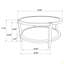 Table basse ronde en bois massif