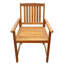 Ensemble de 2 chaises d'extérieur Dusk, bois d'acacia brun naturel à lattes