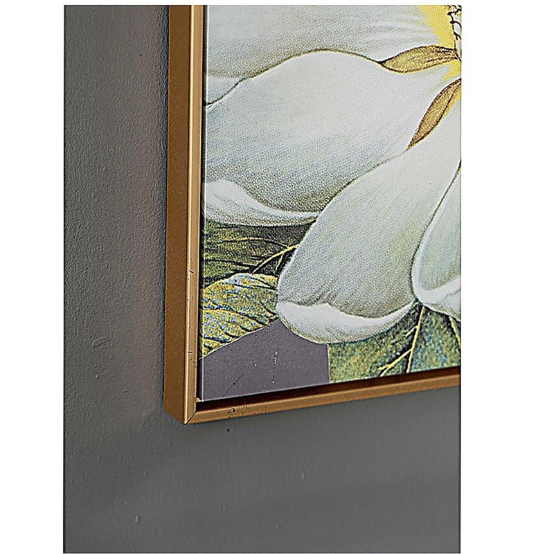 Ensemble de 4 impressions murales botaniques blanches et dorées, décor à la maison pour le salon, la salle à manger, le couloir de la chambre à coucher, 20 po x 20 po
