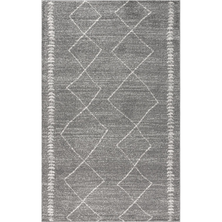Bradt Moroccan Beni Souk Gray/Cream Rug