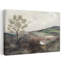 «Misty Countryside Tree Peaceful Serene Tranquil Landscape Nature», art mural