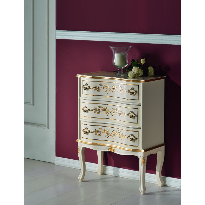 Cabral 58cm W 3 - Drawer Chest of Drawers