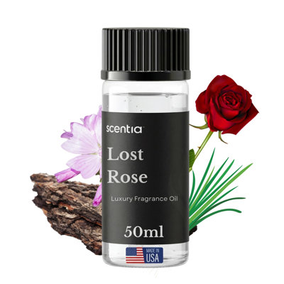 Scentia Lost Rose Hotel Scent Diffuser Oil – Luxury Fragrance Inspired by Fairmont – 50 mL – Rose, Oud Wood & Clove Essential Oil Blend for Home, Office & Aromatherapy Diffusers, Made in USA