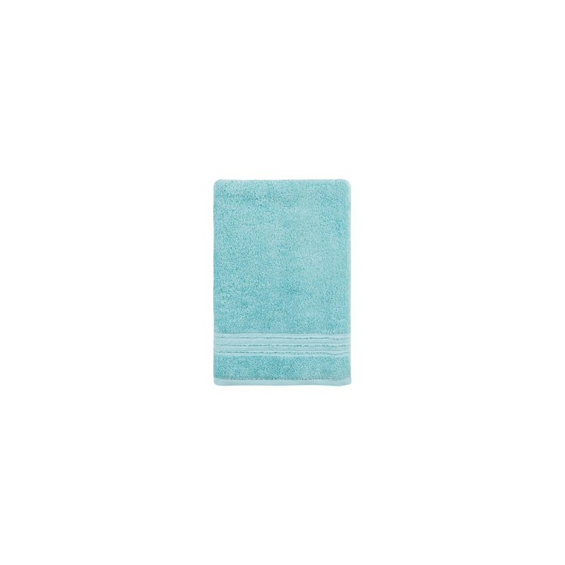 Serviette de bain turquoise en coton 27 po x 54 po Aqua