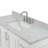 Stafford 55 " W Freestanding Standard Free Standing 1 Single Vanity Bathroom Vanity With Carrara Marble Top-93359332