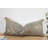 Dusky Green Embroidered Linen Lumbar Pillow Cover