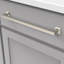 Poignée poignée Studio Collection - Poignée d'armoire centrale à centrale de 12 po en nickel poli - Quincaillerie transitionnelle pour tiroirs et armoires-112308072-112308079