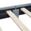 Lit plateforme tapissier grand et simple TG, lit mère et enfant, similicuir
