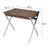 Callers Weathered Oak & Chrome Finish Writing Desk
