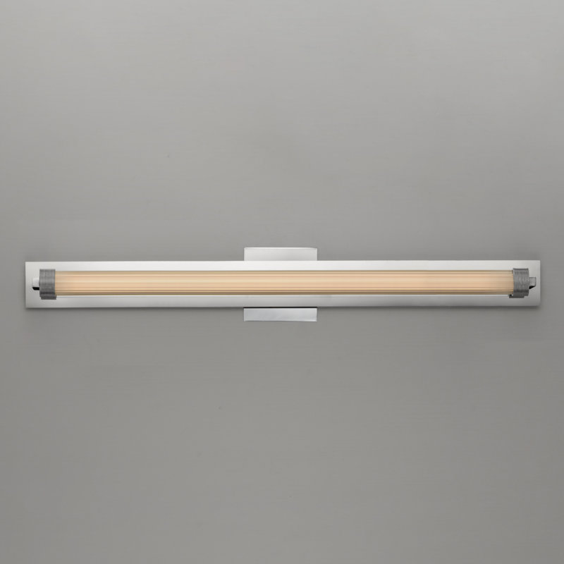 Applique murale encastrée DEL Delice, Chrome poli, H 4,75 po x l 30 po x P 3 po
