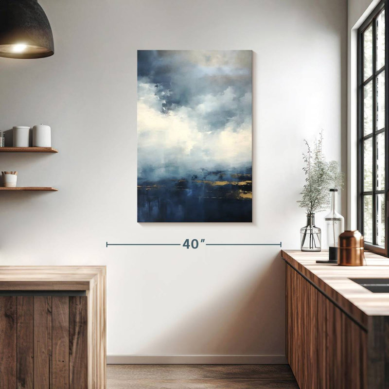 Gilded Clouds I, 39" H x 26" W
