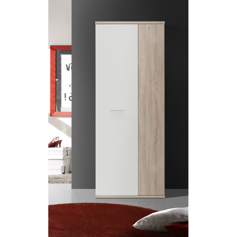 Canonero 9 Pair Shoe Storage Cabinet, Beige/White