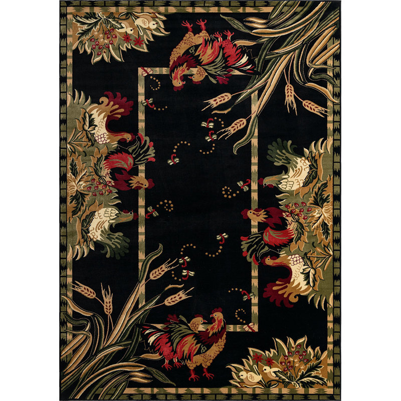 Darwing Floral Indoor Rug, Rectangle 10' x 14'