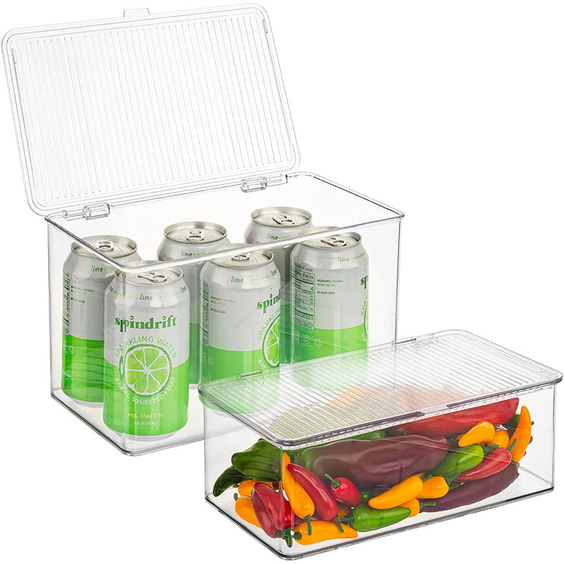 Sorbus 2-Piece Organizer Bins With Lids