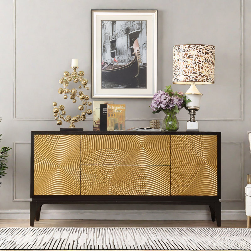 Sideboard Cabinet With 2 Doors And 2 Drawers