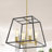 Myafina 4 - Light Black/Brass Gold Kitchen Island Pendant