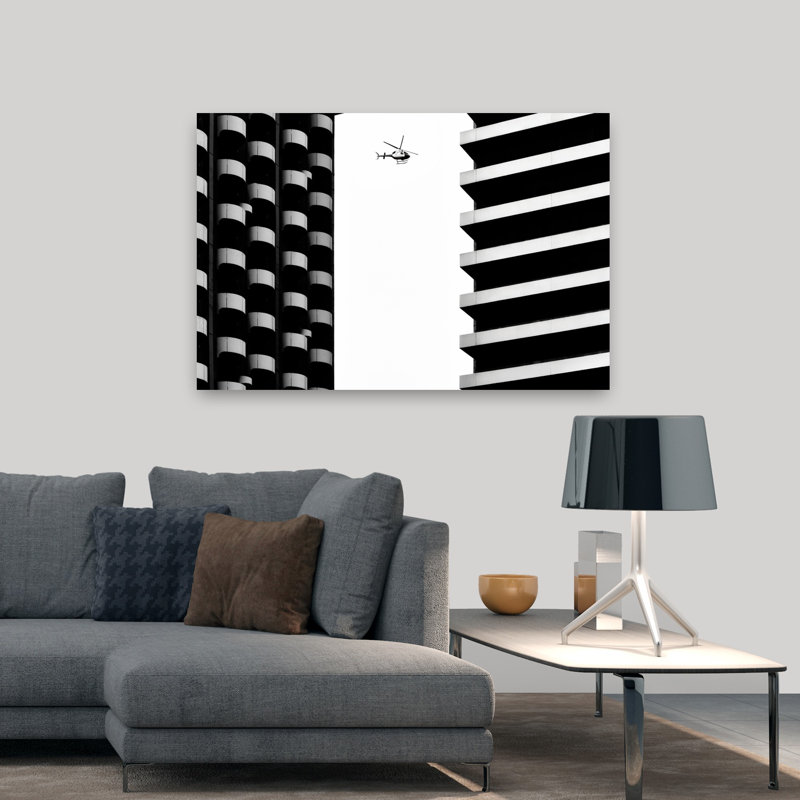 Art contemporain, architecture contemporaine, art mural urbain, H 32 po x l 48 po