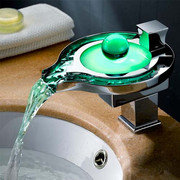 Robinet de lavabo à DEL avec perle incandescente à DEL