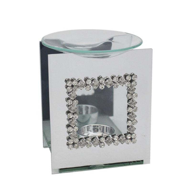 Diamante Glass Wall Tealight Holder