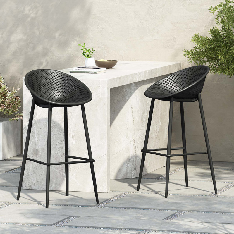 Tabouret de bar Gable (ensemble de 2), Noir