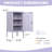 Metal Locker End Table,Modern Minimalist Room Side Table with 2 Adjustable Shelf ,Anti-Tilt Design,Multi Storage Cabinet  for Living Room Bedroom, Easy to Assemble 27.55”H x 13.78”W x 14.96”D Purple