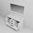 Espresso Double Bath Vanity 60 in. W x 22 in. D, Cultured Marble Top, and 58 in. Mirror-1741101774