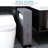 Gray Bathroom Rolling Cabinet With Storage Options 6.25" Wide Shelf