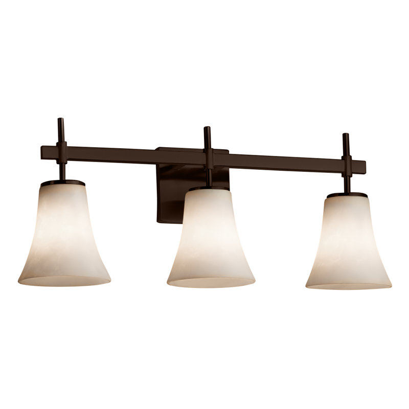 Éclairage pour meuble-lavabo 3 lumières Arkham, Bronze foncé