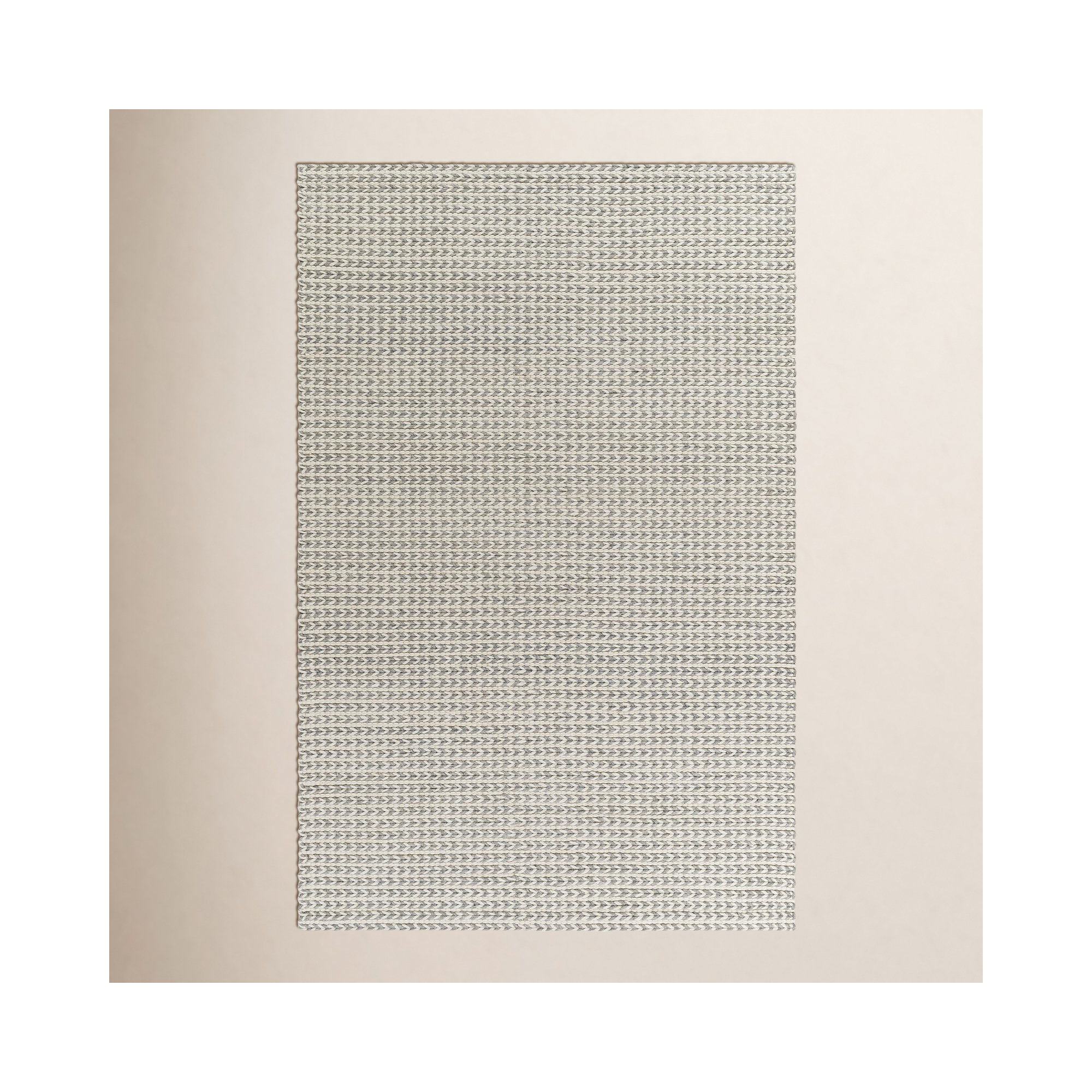 Auria Handmade Ivory Rug, Rectangle 12' x 15'