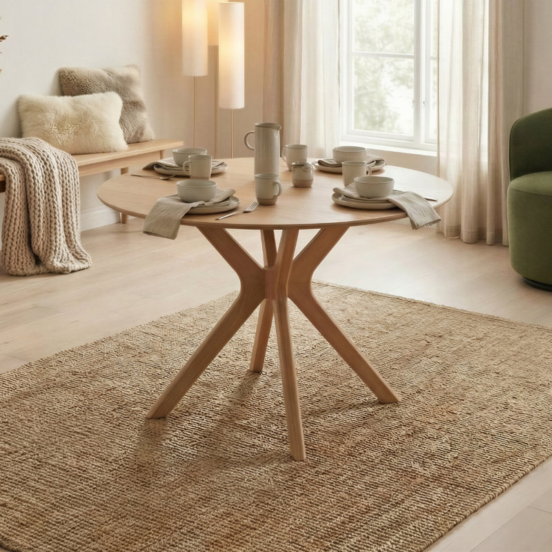 Rubberwood Solid Wood Dining Set