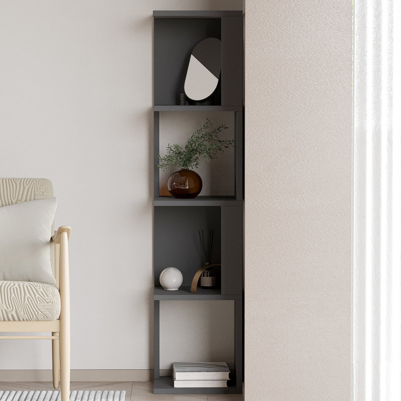 127.5cm H x 30cm W Bookcase, Anthracite