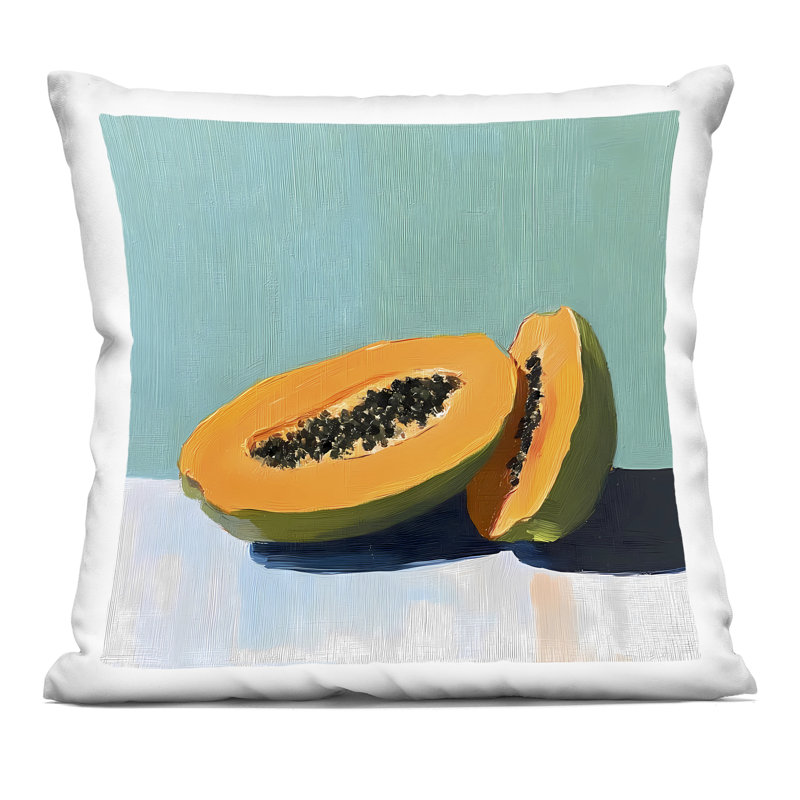 Coussin Papaya, Bleu
