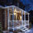 33Ft Solar Christmas Rope Lights Outdoor, 200 Led Cool White Clear Wire Lights With 8 Modes, Waterproof Rope Lights For Fence, Patio, Garden, Yard Decor-731724541
