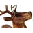 Fraser Hill Farm 5-Ft. Reindeer Holiday Figurine with Metallic Finish with Multi-Color LED Lights
