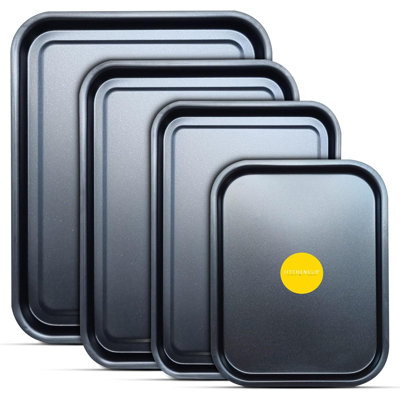 KITCHENEUR 4 Piece Non-Stick Aluminium Bakeware Set